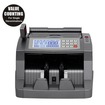 LCD IR DD Cash Counting Money Counter Machines 1500 Pcs/Min External Display SGD